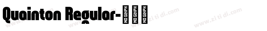 Quainton Regular字体转换